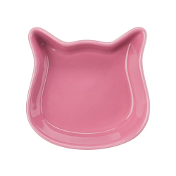 Trixie 24497 MISKA CERAMICZNA w kształcie głowy kota 0.25L/12cm kolor ROSE